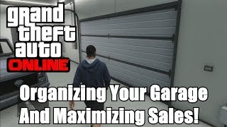 GTA Online  Organizing your Garage and Selling Cars GTA 5 [upl. by Fantasia398]