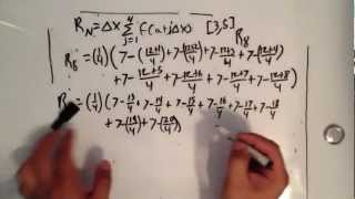 Calculus  Riemann Sumright end point [upl. by Honor]