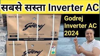 Low price inverter Ac 2024  Godrej Inverter AC 2024 [upl. by Qifahs]