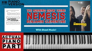 Piano Playalong THE MORNING SHOW THEME  NEMESIS by Benjamin Clementine with sheet music [upl. by Airegin473]