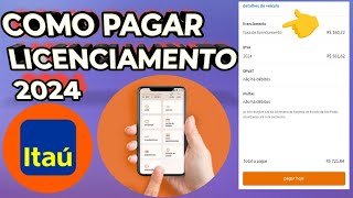 Como pagar licenciamento no no app do Itaú [upl. by Nahbois]