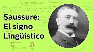 Saussure El signo lingüístico  Lingüística  Educatina [upl. by Bergren]