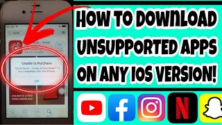 How to Install Unsupported Apps on iOS 935  936  No Computer2022 [upl. by Pontius897]