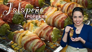 EASY BAKED Jalapeño Poppers  Villa Cocina [upl. by Concordia887]