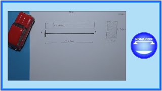 FLESSIONE RETTA TRAVE INCASTRATA CON CARICO DISTRIBUITO IN LEGNO Es n° 4 504 [upl. by Aratihc]