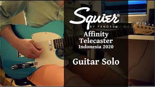 Squier Affinity Telecaster Green IL  Guitar Solo [upl. by Alphonso171]