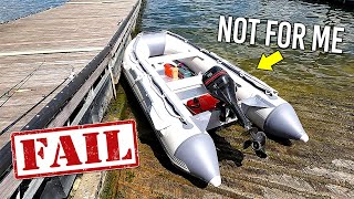 WHY I DIDNT LIKE THE INFLATABLE BOAT  BRIS 108 [upl. by Dorsman433]