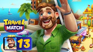 Travel Match  Area 13  Beach Houses  Gameplay [upl. by Asle]