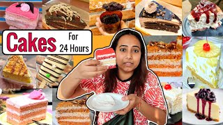 I only ate CAKES for 24 Hours  Food Challenge [upl. by Richma]