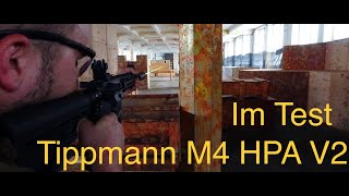 AREA13  Tippmann M4 HPA V2 im Test  Review  taugt Tipmmann HPA   Airsoft und Paintball [upl. by Nodnab573]