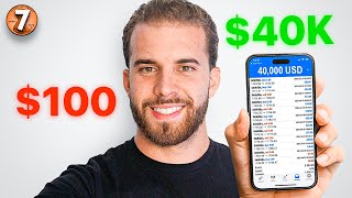 I Tried to Turn 100 Into 40000 in 49 Days Trading Forex [upl. by Irakuy519]