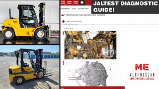 Yale GDP60V Forklift Diagnostics with Jaltest  Comprehensive Material Handling Diagnostics [upl. by Lillie]