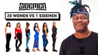 20 WOMEN VS 1 SIDEMEN KSI EDITION [upl. by Edak]