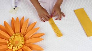 DIY Paper Flowers  Daisy  Template 7 [upl. by Berghoff531]