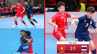 Xem trực tiếp chung kết futsal nữ Đông Nam Á giữa Việt Nam 21 Thái Lan Việt Nam vô địch [upl. by Uhthna]