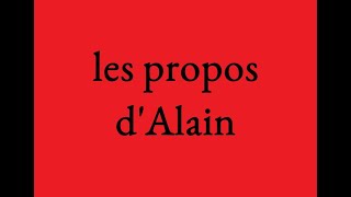 alain propos de 1921  les bonnets à sonnettes [upl. by Nesnej]