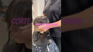 Corte Butterfly Media Melena hair cortesdepelocortoparamujer2024 cortesdepelocorto haircut [upl. by Ahsai]