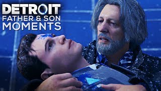 Hank Treats Connor Like His Son Cole FATHER amp SON MOMENTS  DETROIT BECOME HUMAN [upl. by Sualk]