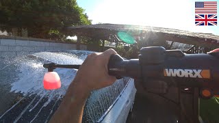 How to WASH your CAR 🚘 anywhere 🔫 WORX HYDROSHOT [upl. by Siugram]