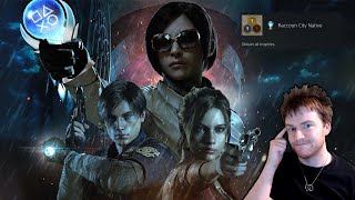 Resident Evil 2s Platinum Trophy Is a SCARY GOOD TIME [upl. by Neelrak]