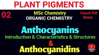 Anthocyanins amp Anthocyanidins  complete concept organic mscchemistrynotes itschemistrytime [upl. by Derby]