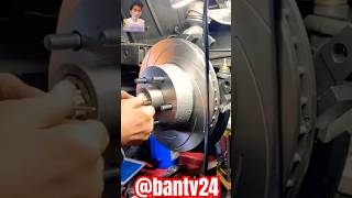 The process of installing brake discs for cars [upl. by Barret]