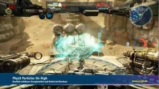 Mech Shooter Hawken GPU PhysX Review PCGH [upl. by Solita582]