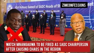 WATCH Mnangagwa To Be Fired As SADC Chairperson After Causing Chaos In The Region [upl. by Eire]