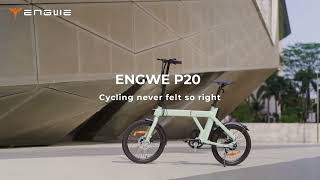 ENGWE P20 Foldable City Electric Bike for Commuting Powered with 36V 250W Motor 96Ah Battery [upl. by Anilorac]