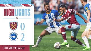 West Ham 02 Brighton  Premier League Highlights [upl. by Audrit]