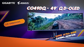 Unboxing CO49DQ  The Super Ultra Wide Gaming Monitor  AORUS INDIA [upl. by Wahl]