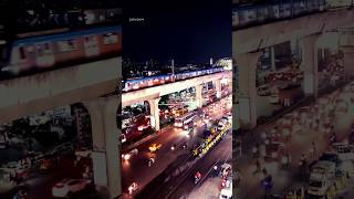 Hyderabad kphb nightlife traffic timelapse [upl. by Esidnak19]