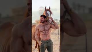 Shirtless Muscle Hunk With A Horse [upl. by Abbe]