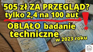 505 zł za badanie techniczne pojazdu Tylko 24 proc aut oblało przegląd [upl. by Liuqa]