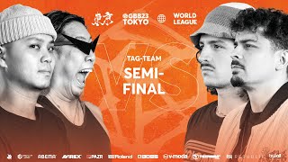 Rogue Wave 🇫🇷 🇨🇴 vs ROFU 🇯🇵 I GRAND BEATBOX BATTLE 2023 WORLD LEAGUE I Tag Team Semifinal [upl. by Cyprio]