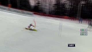 Megan McJames Zagreb Slalom Run 2  2016 [upl. by Issor]