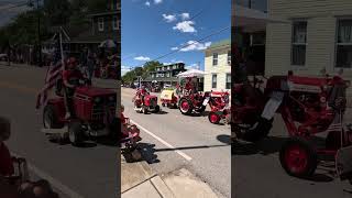 Farmall tractor getting a tow 🚜 The Lanesville Heritage Weekend Festival shorts [upl. by Avrom]