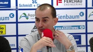 Pressekonferenz VfL  TBV Lemgo 14 Spieltag [upl. by Ydnolem]