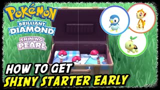 How to Get Shiny Starter Early in Pokemon Brilliant Diamond amp Shining Pearl Turtwig Chimchar Piplup [upl. by Seiber561]