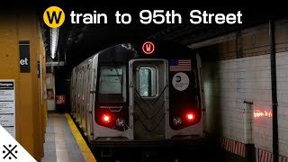 R160 W train to 95th Street Brooklyn [upl. by Ydok394]