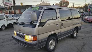 1990 Nissan Caravan Coach Limusine AWD KRME24 turbo diesel [upl. by Calder]