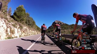 Calpe Cycling workout training around Calpe to the Coll de Rates 2H [upl. by Irt616]