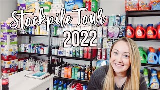 2022 STOCKPILE TOUR  How I Organize My Stockpile  How Couponing amp Stockpiling Saves You Money [upl. by Enenstein28]