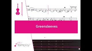 Greensleeves for Violin  Sheet Music [upl. by Ardy]