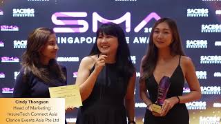 SMA2023 Marketing Team Of The Year  InsureTech Connect Asia Clarion Events Asia Pte Ltd [upl. by Luise]