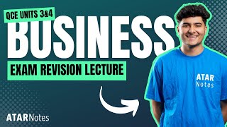 QCE Business 3amp4 Exam Revision Lecture [upl. by Addiego106]