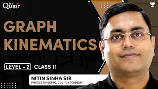 Graph Kinematics  Level 2  Class 11 Physics  Rectilinear Motion  Nitin Sinha Sir [upl. by Enrev]