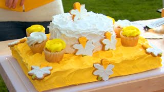 Sandra Lee  No Bake Daffodil Cake [upl. by Lisha340]