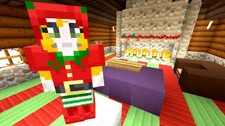 Minecraft Xbox  Building Time  Santas Grotto 66 [upl. by Lyreb]