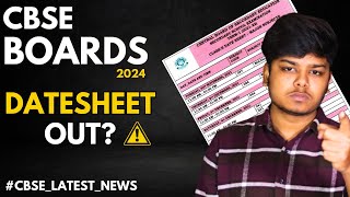 Cbse Boards 2024 Datesheet Released  Cbse Latest News [upl. by Arrol]